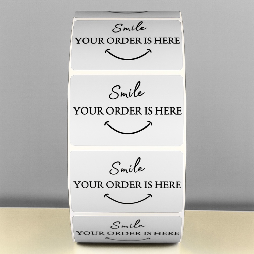 Smile Your Order Is Here Stickers Packaging Labels for Small Business THANK YOU - Picture 10 of 11